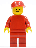 LEGO pln043 Plain Red Torso with Red Arms, Red Legs, Red Cap